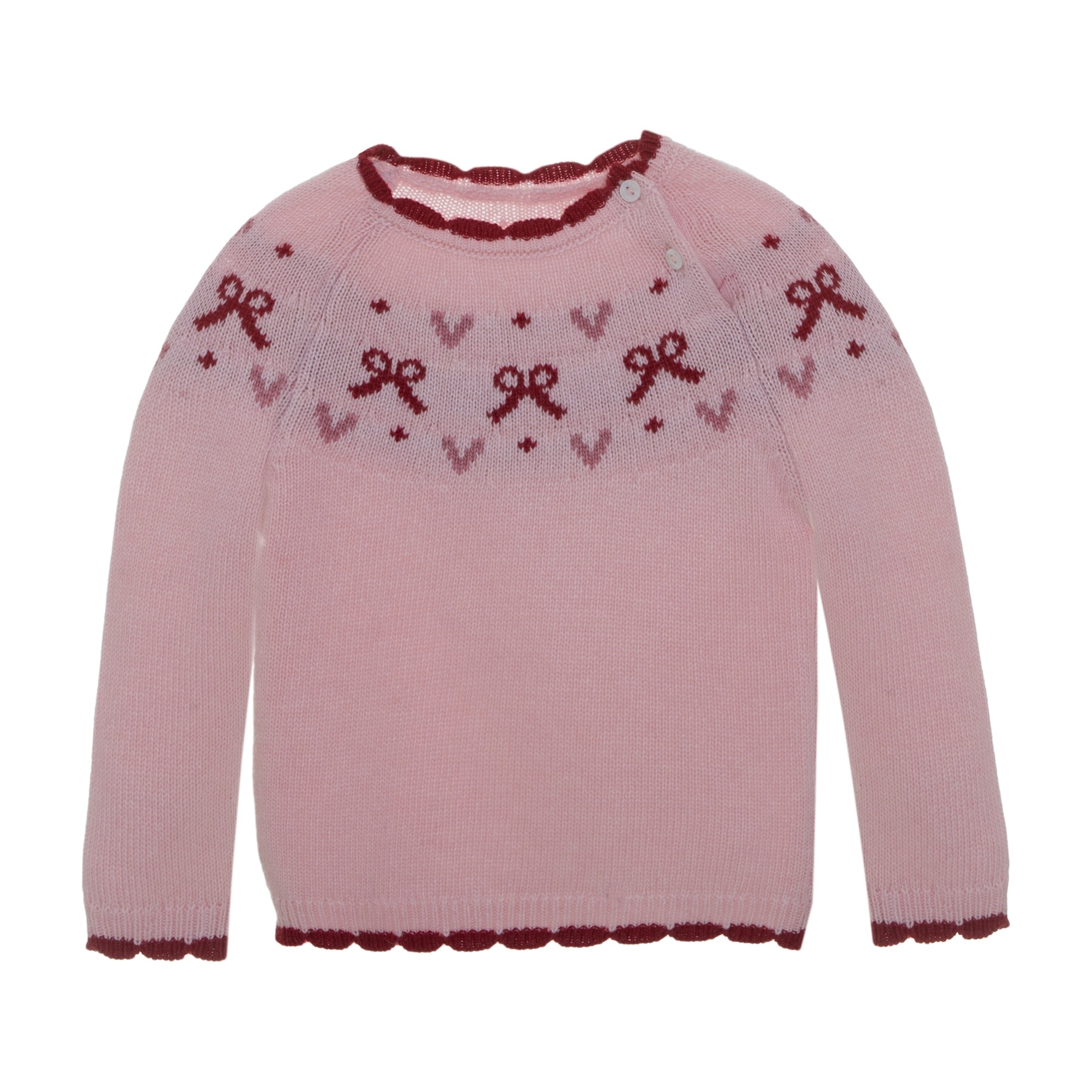 Baby Girl Pale Pink Sweater Patachou Canada Kidz Global Apparel Ltd.