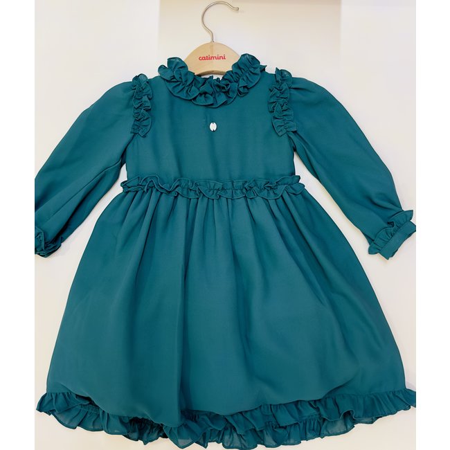 PATACHOU Girl Dark Green Dress