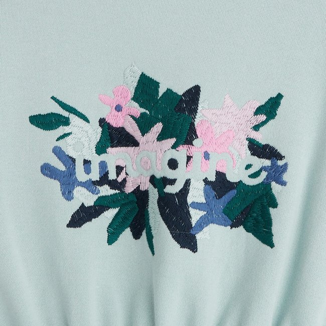 CATIMINI Girls' blue long sleeve dress