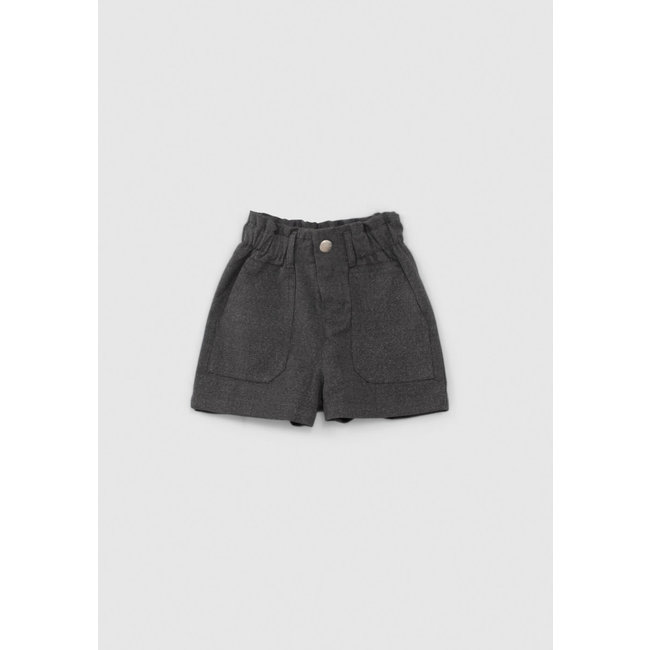 IKKS GIRLS’ CHARCOAL GREY GLITTERY SHORTS