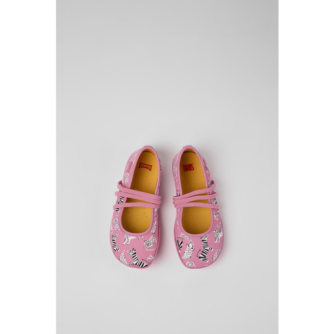 CAMPER Twins Pink ballerinas