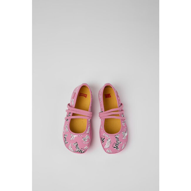 CAMPER Twins Pink ballerinas
