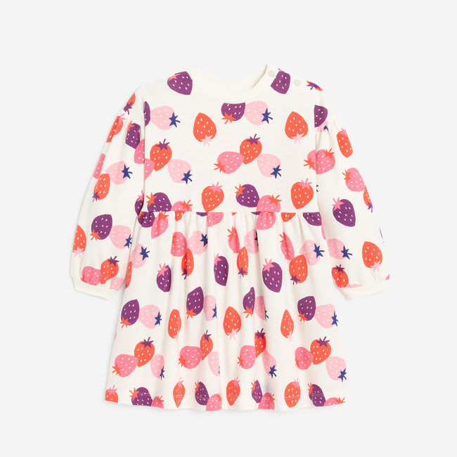 CATIMINI Baby girl dress with strawberry motifs