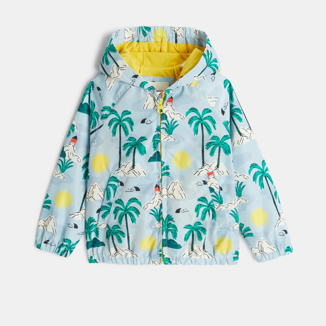 CATIMINI Baby boy's tropical blue windbreaker