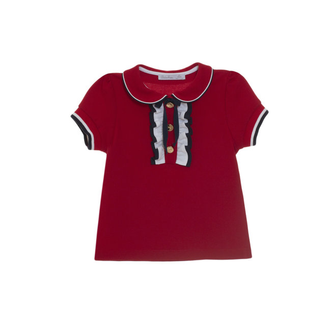 PATACHOU Girl Cruise Red Polo