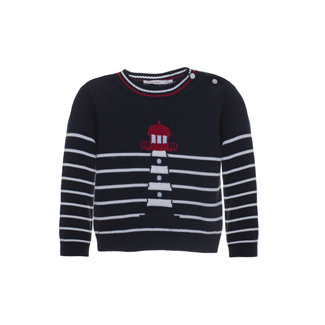 PATACHOU Mini  Boy Cruise Marine Sweater