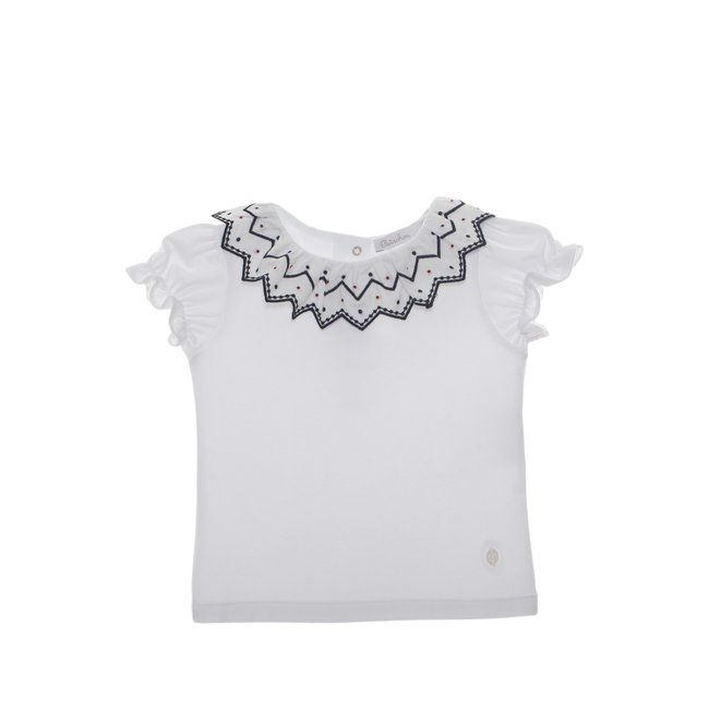 PATACHOU Mini Girl Cruise White T-Shirt