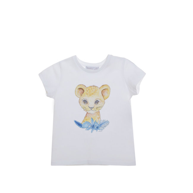 PATACHOU Mini Boy Trip Story Swimwear White T-Shirt