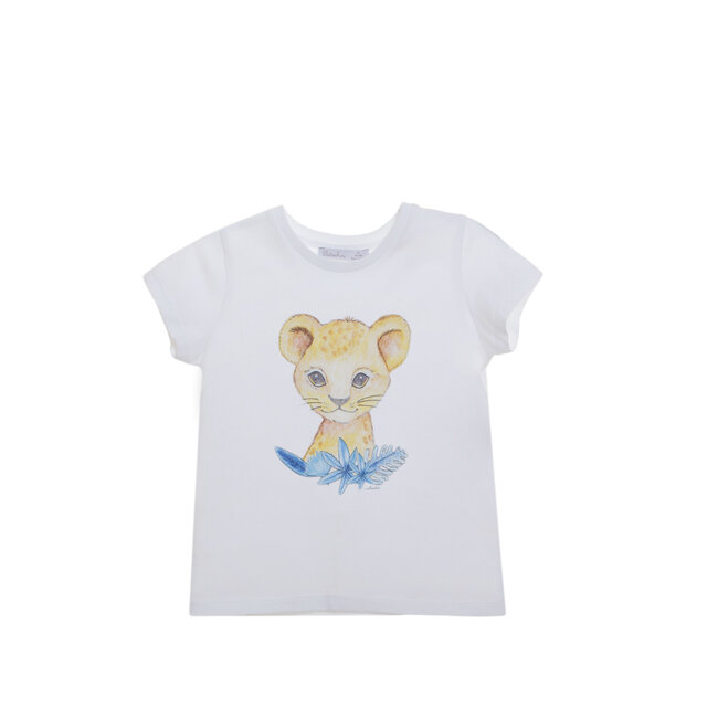 PATACHOU Mini Boy Trip Story Swimwear White T-Shirt