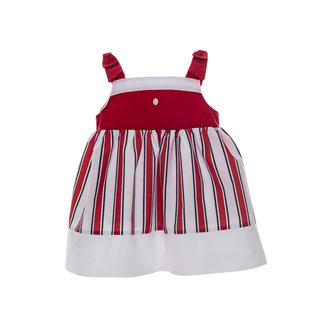 PATACHOU Mini Girl Cruise Red Stripe Dress