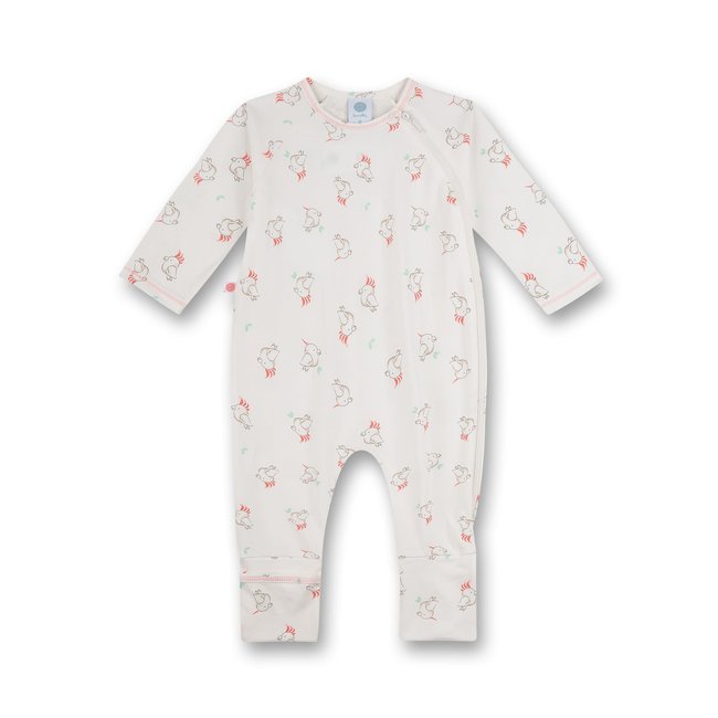 SANETTA Girls white pebble jumpsuit