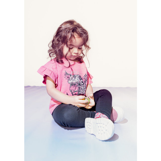 IKKS BABY GIRLS’ RED T-SHIRT WITH WINGED HELMET