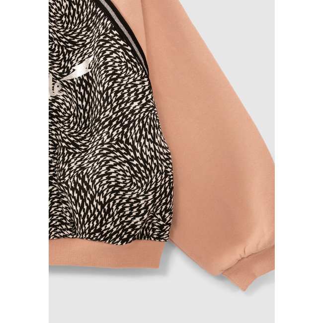 IKKS GIRLS’ PINK GRAPHIC PRINT SWEATSHIRT