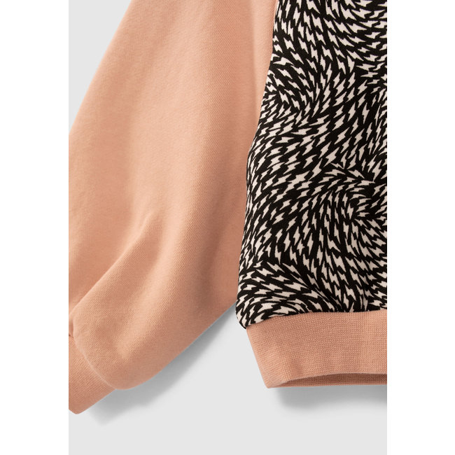 IKKS GIRLS’ PINK GRAPHIC PRINT SWEATSHIRT