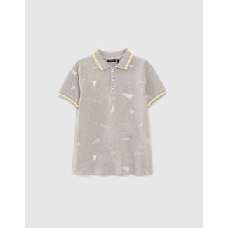 IKKS BOYS' GREY POLO SHIRT