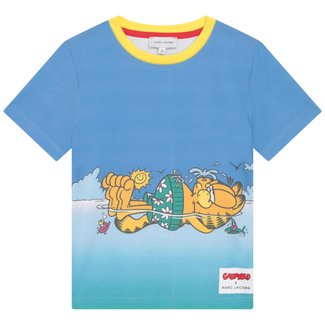 THE MARC JACOBS BOYS PALE BLUE  SHORT SLEEVES T-SHIRT