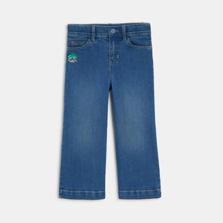 CATIMINI Girls' faded blue flared jeans