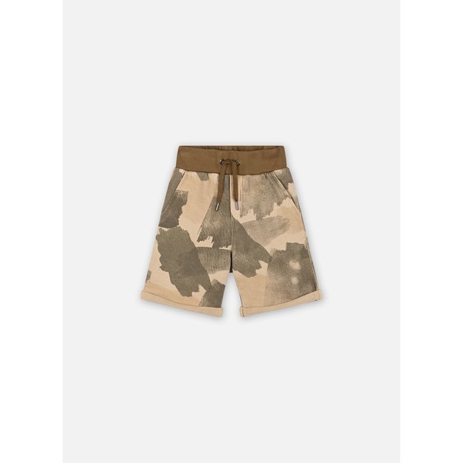 IKKS BOYS’ BEIGE CAMOUFLAGE ORGANIC COTTON BERMUDAS