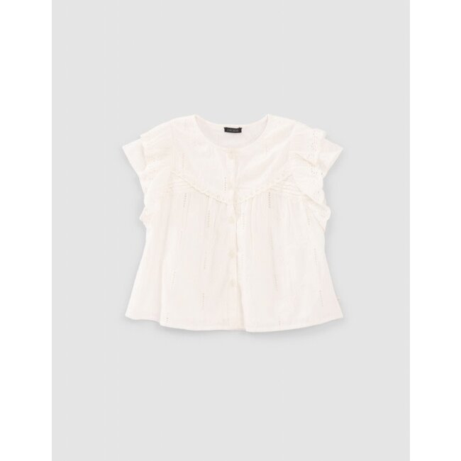 IKKS BABY GIRL'S EGG SHELL BLOUSE