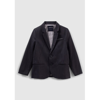 IKKS BOYS' NAVY SEMI-PLAIN SUIT JACKET