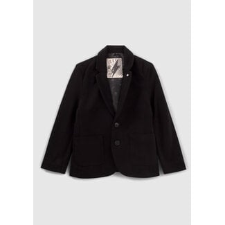 IKKS BOYS’ CHARCOAL COTTON KNIT JACKET