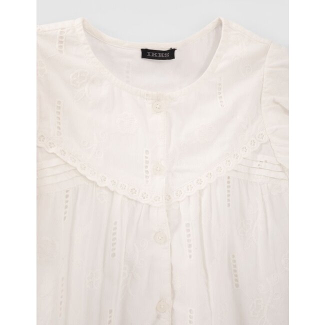 IKKS BABY GIRL'S EGG SHELL BLOUSE