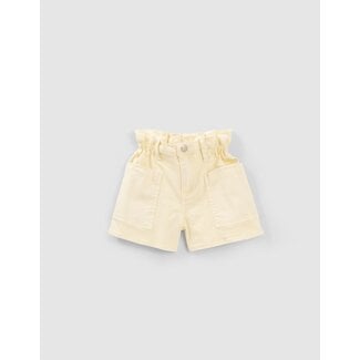 IKKS GIRLS’ LEMON DENIM HIGH-WAIST SHORTS