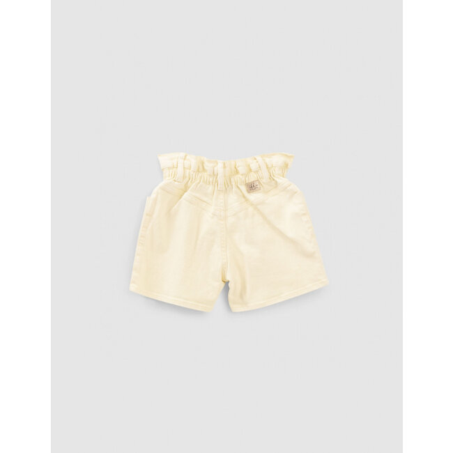 IKKS GIRLS’ LEMON DENIM HIGH-WAIST SHORTS
