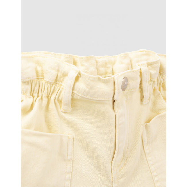 IKKS GIRLS’ LEMON DENIM HIGH-WAIST SHORTS