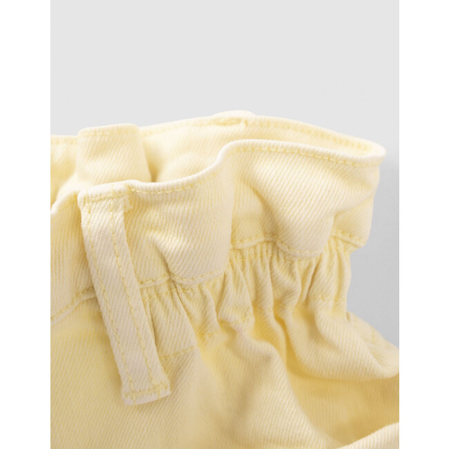 IKKS GIRLS’ LEMON DENIM HIGH-WAIST SHORTS