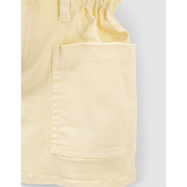 IKKS GIRLS’ LEMON DENIM HIGH-WAIST SHORTS