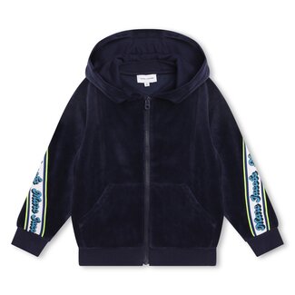 THE MARC JACOBS NAVY HOODED CARDIGAN