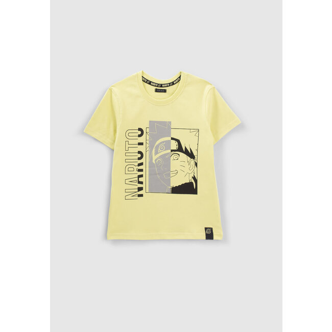 IKKS BOYS’ YELLOW REFLECTIVE IMAGE NARUTO T-SHIRT