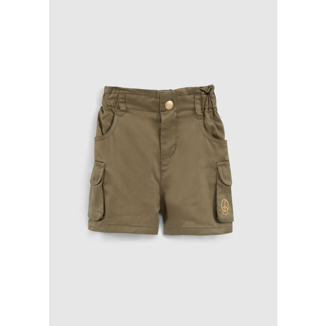 IKKS GIRLS' KHAKI LENZING™ TENCEL LYOCELL™SHORTS