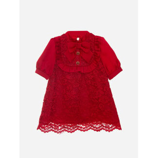 PATACHOU DRESS MINI GIRL ROYAL - RED STYLE