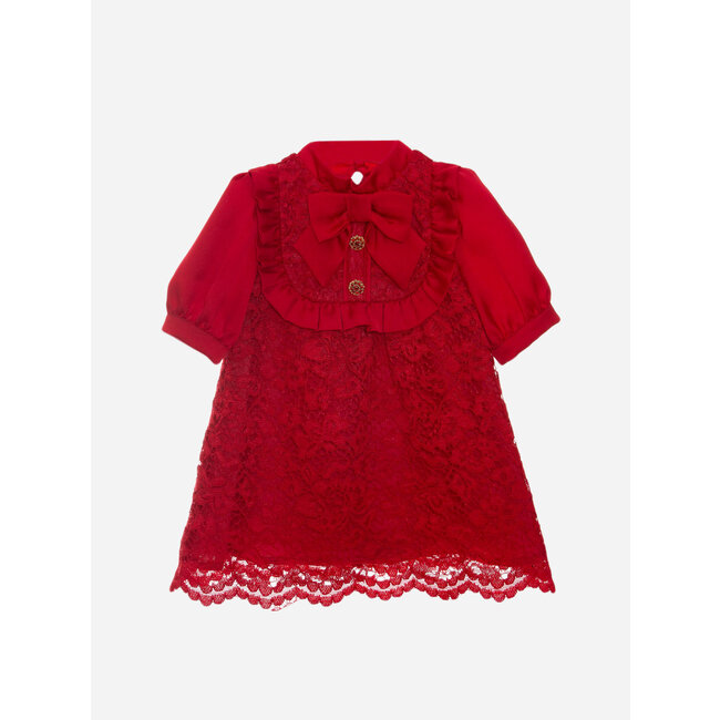 PATACHOU DRESS MINI GIRL ROYAL - RED STYLE