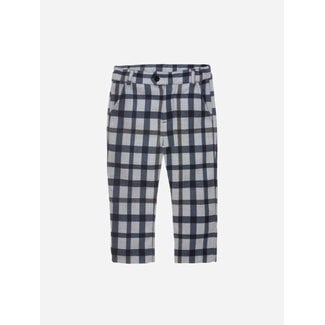 PATACHOU PANTS MINI BOY CITY - NAVY/GREY CHECK F23-46