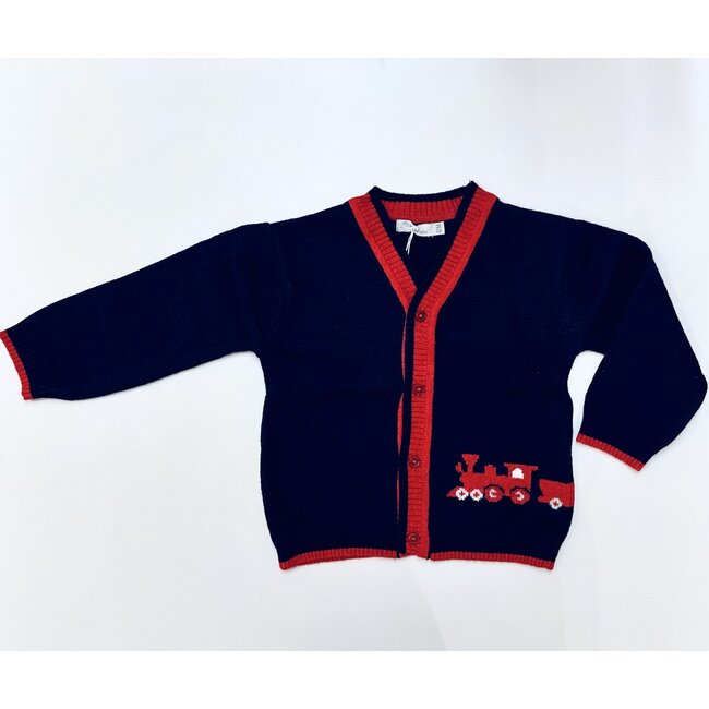 PATACHOU COAT MINI BOY TARTAN - MARINE