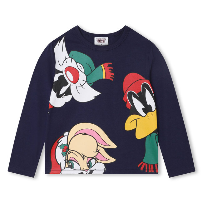 GIRLS BLUE LONG SLEEVED T-SHIRT | Marc Jacobs Canada - Kidz Global