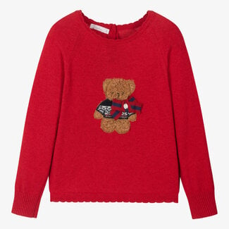 PATACHOU SWEATER KIDS GIRL TARTAN - RED