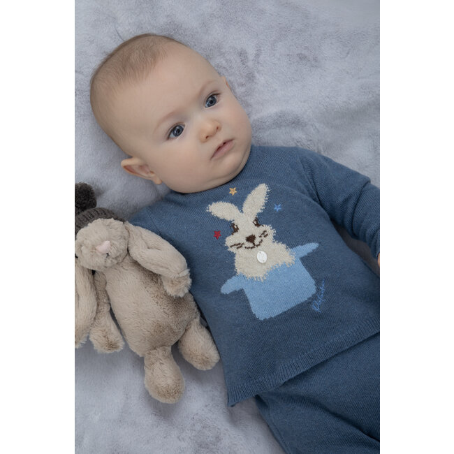 PATACHOU SWEATER NEWBORN COLORS - BLUE INDIGO