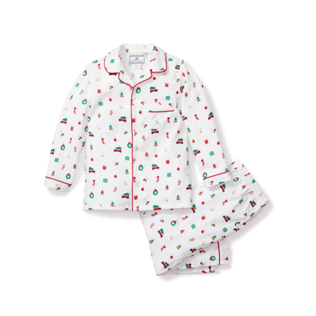 Women's Flannel Pajama Set in Winter Vignette – Petite Plume