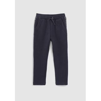 IKKS GIRLS’ NAVY JOGGERS WITH LUREX SIDE BANDS