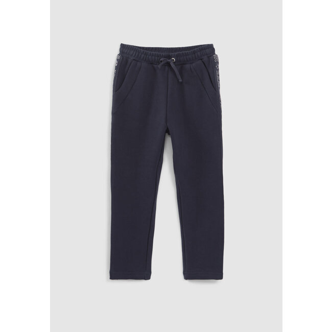 IKKS GIRLS’ NAVY JOGGERS WITH LUREX SIDE BANDS