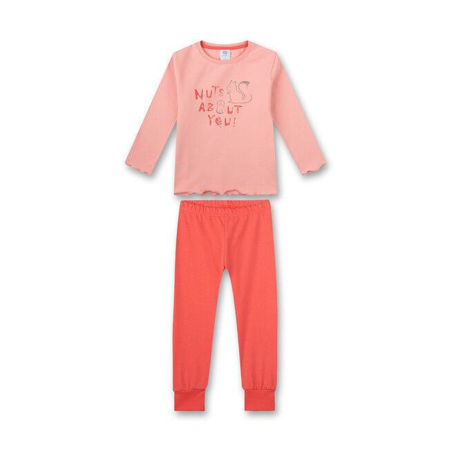 SANETTA Girls' long pink pajamas