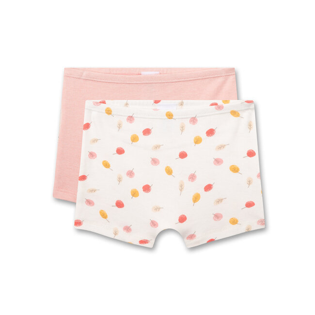 SANETTA Girls' panties (twin pack) off-white and pink