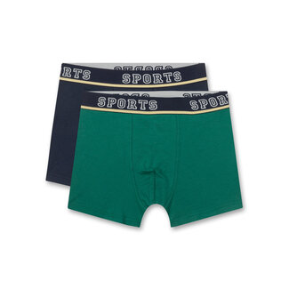 SANETTA Boys' Hip Shorts (Twin Pack) Green