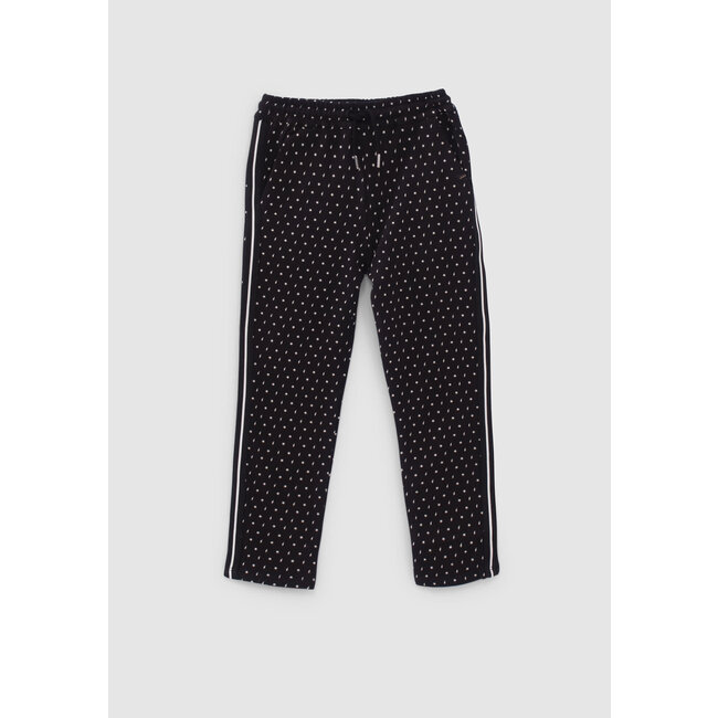 IKKS GIRLS’ BLACK JOGGERS WITH LIGHTNING STAR PRINT