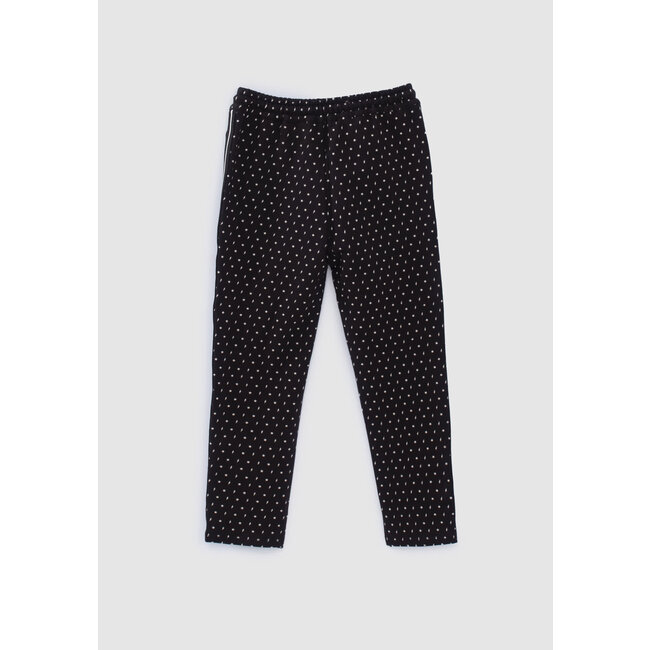 IKKS GIRLS’ BLACK JOGGERS WITH LIGHTNING STAR PRINT