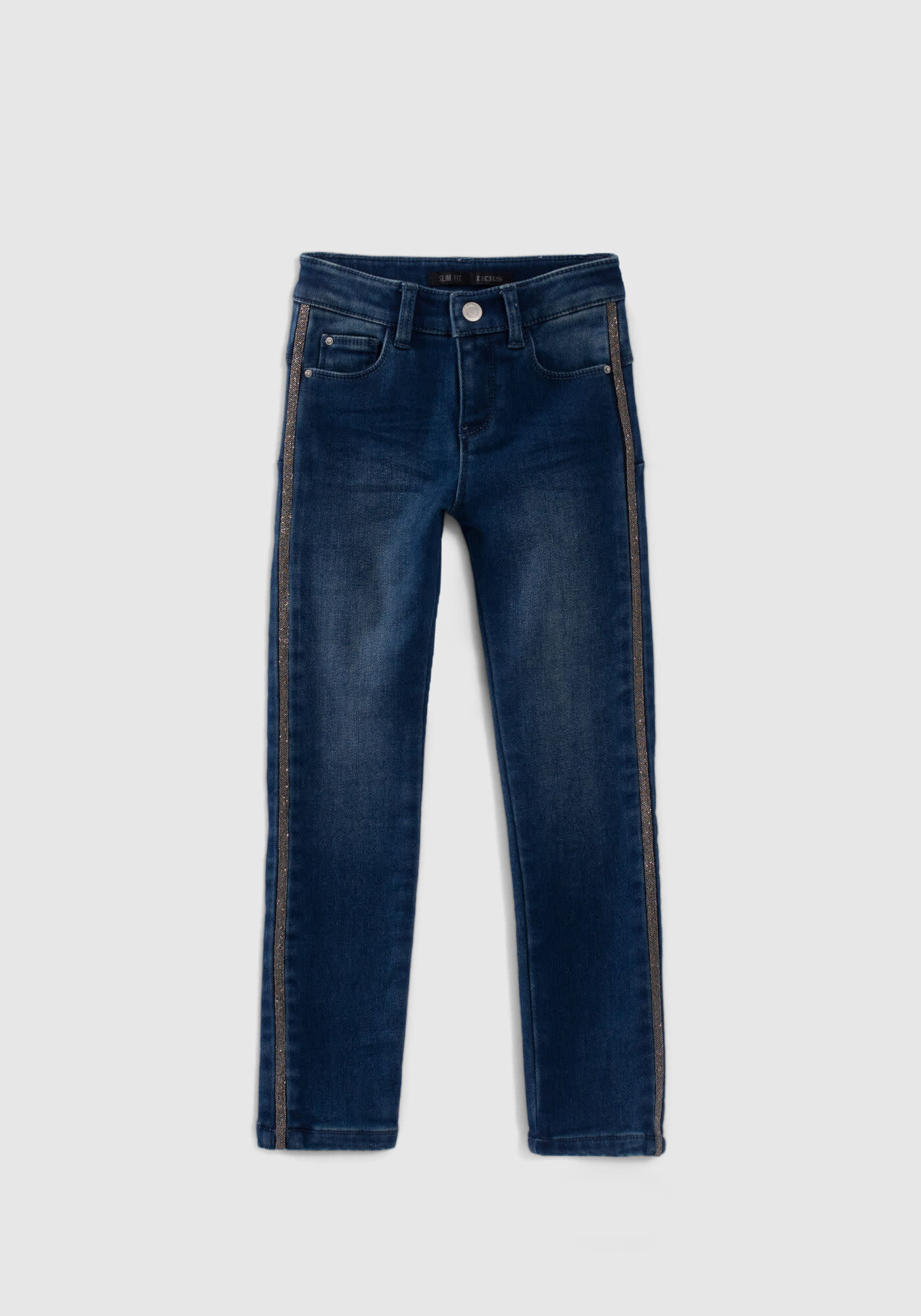 Slim Jeans Ikks Jeans Femme Slim Jeans With Side Detail Bleu Fonce